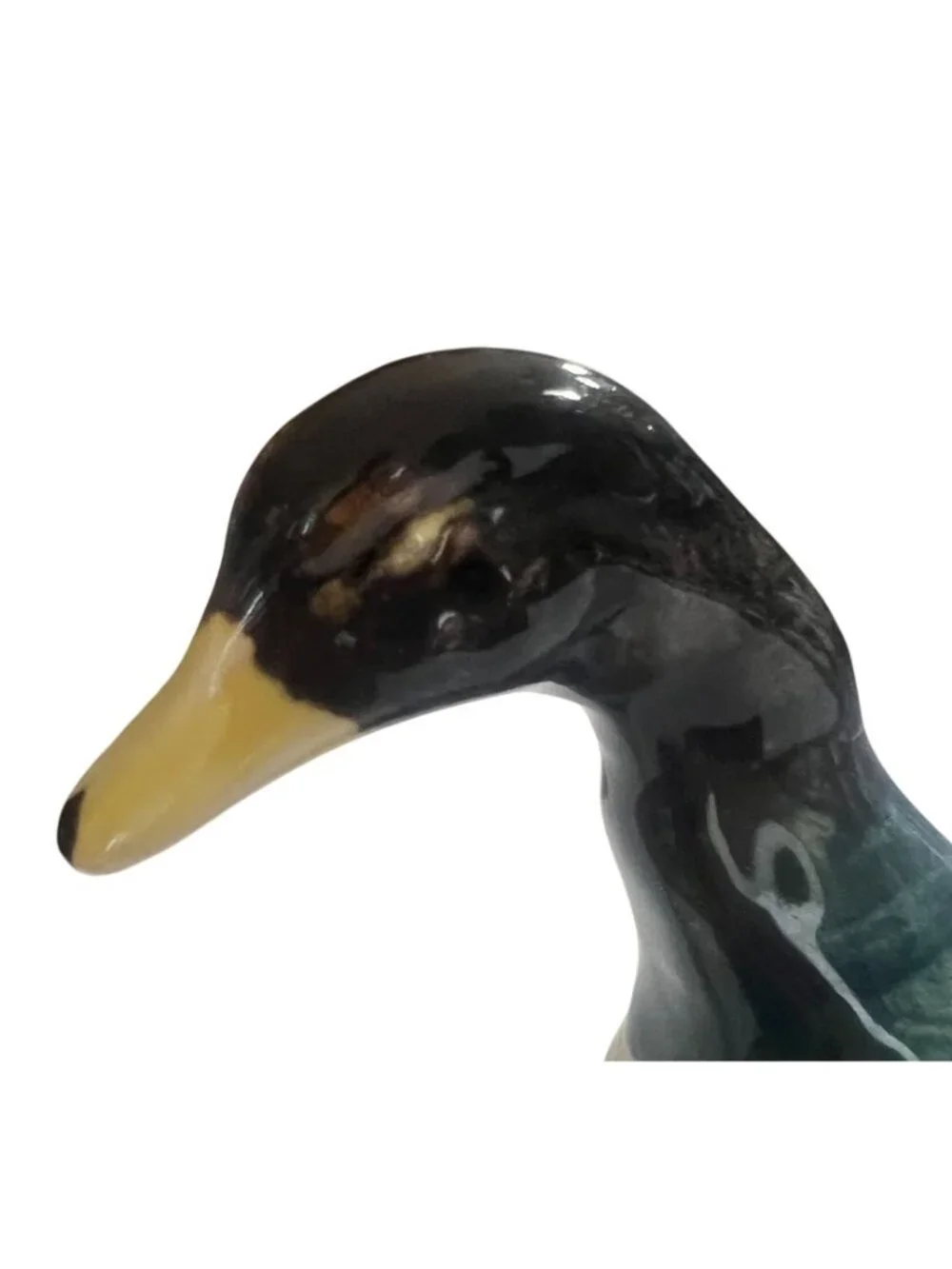 Hand-Painted Ceramic Duck Figurine Vase/Planter Made In Japan Collectible Décor